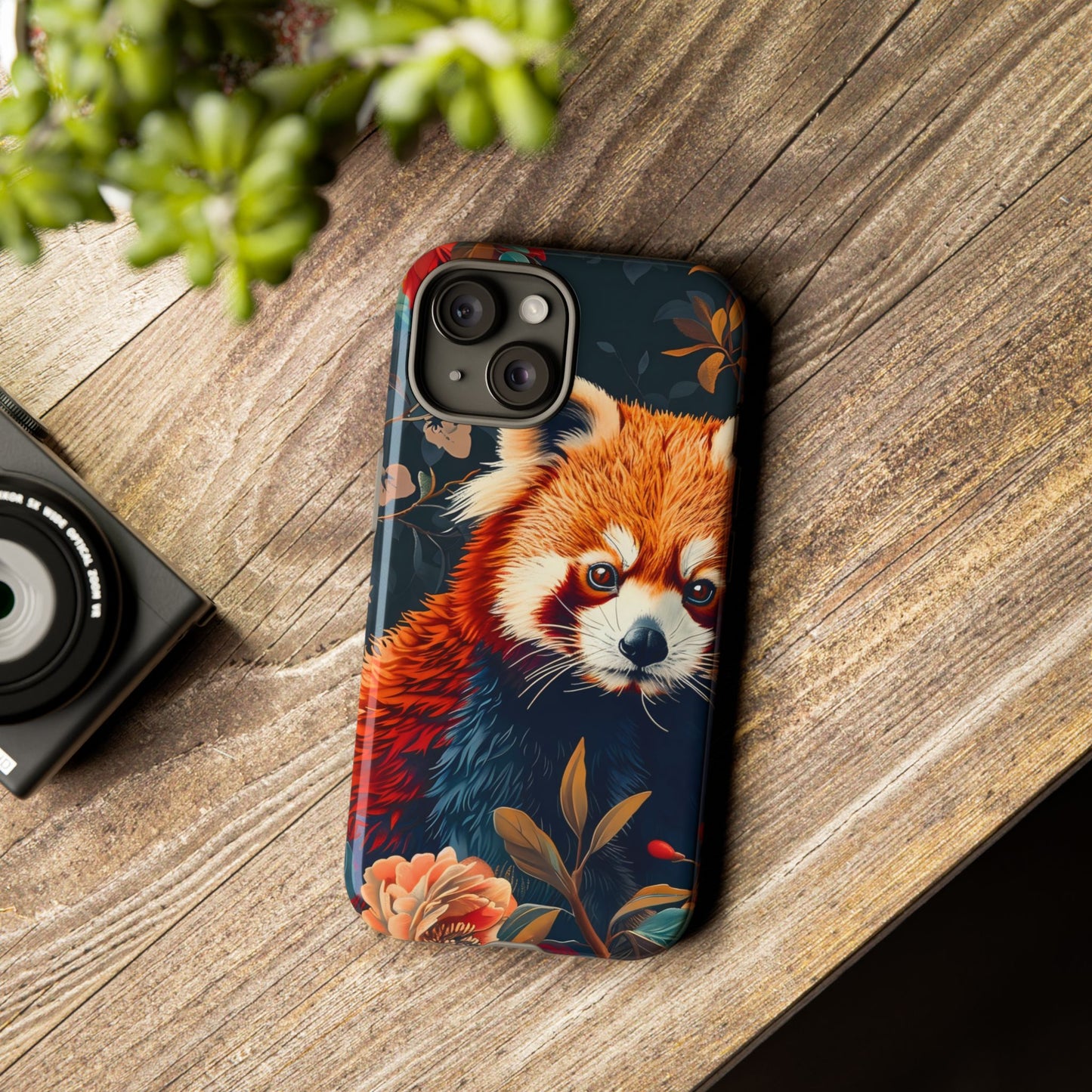 Cute Red Panda Phone Case, Wildlife Lover Gift, Tough Cases for iPhone, Nature-Themed Phone Cover, Animal Art Shell, Cute Tech Accessories