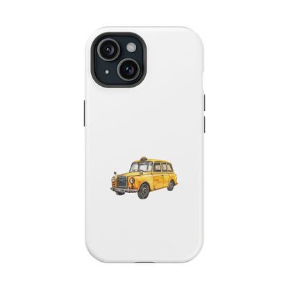 New York Taxi Magnetic Phone Case, Cute Gift for NYC Lovers, Travel Accessories, Unique Phone Cover, Durable Tough Case