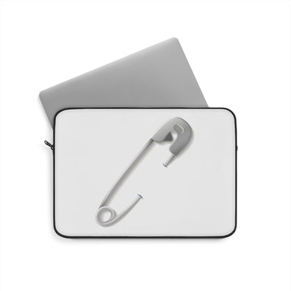 Minimalist Laptop Sleeve with Safety Pin Design, Modern Tech Accessory, Gift for Students, Stylish Protection for Laptops