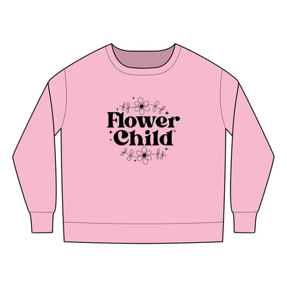 Toddler Sweatshirt - Flower Child SVG PNG Design - Cozy Kids Apparel for Free Spirits