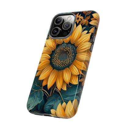 Sunflower Phone Case - Bright Floral Design, Stylish Tough Cover for Sunflower Lovers, Gift for Plant Enthusiasts, Mom Gift, Nature Lovers