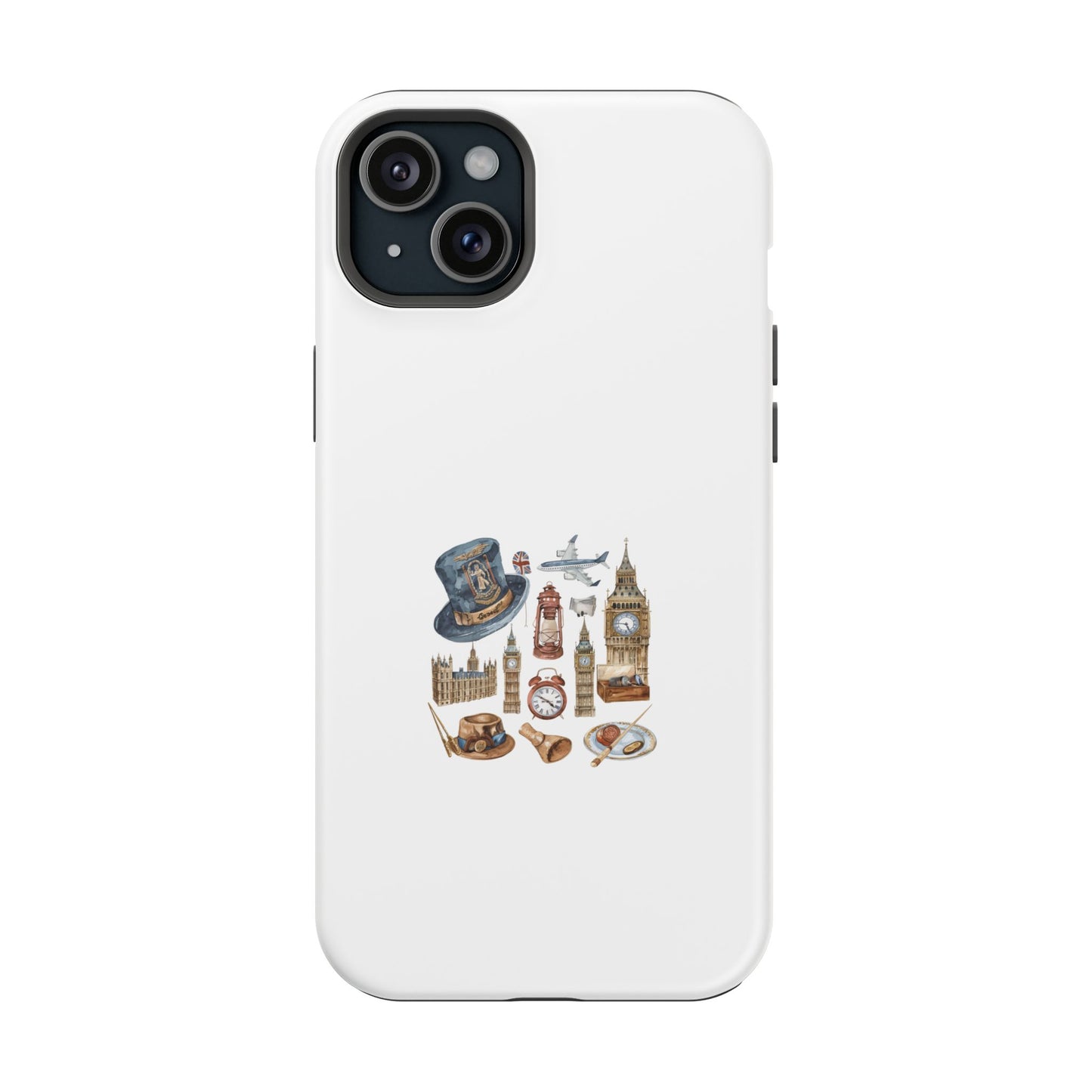 London Theme Magnetic Tough Cases, Phone Covers, Unique Gifts for Travelers, Travel Accessories, London Souvenirs
