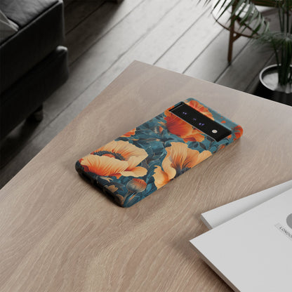 Floral Phone Case, Tough Cases for Protection and Style, Spring Aesthetic, Gift for Her, Phone Accessory for Nature Lovers