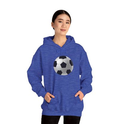 Unisex Heavy Blend™ Hooded Sweatshirt - Dynamic Football Design - Sports Passion and Energy