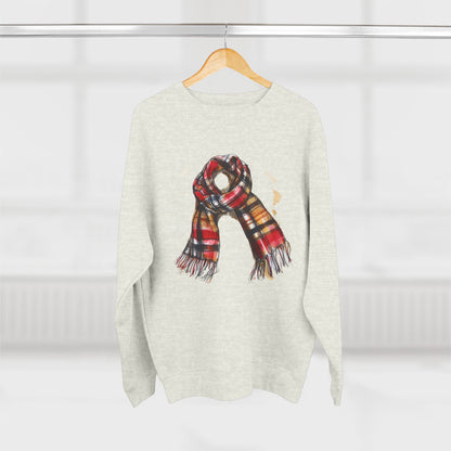 Unisex Crewneck Sweatshirt - Classic British Plaid Scarf