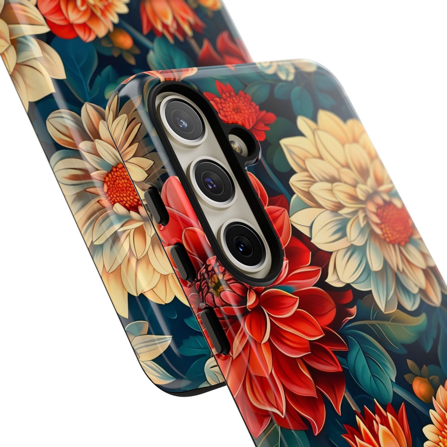 Floral Phone Case - Vibrant Tough Cases, Stylish Floral Cell Phone Cover, Gift for Her, Trendy Phone Accessory, Flower Design