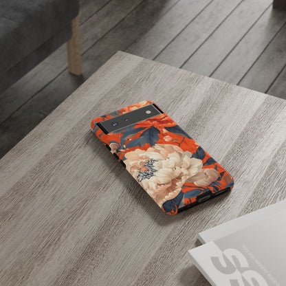 Floral Tough Case, Durable Floral Phone Case, Stylish Protection Case, Gift for Her, Spring Accessories, Mother’s Day Gift