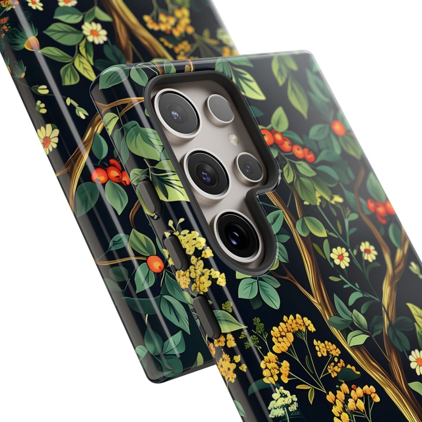 Floral iPhone Case, Nature Inspired Tough Case, Botanical Phone Cover, Eco-Friendly Gift, Unique Floral Design