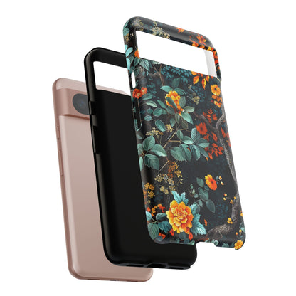 Floral Phone Case | Tough Cases, Protective Cover, Gift for Her, Autumn Vibes, Floral Phone Accessory, Unique Design