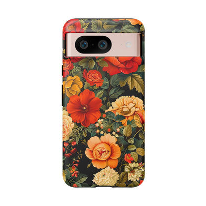 Floral Phone Case, Tough Cases, Decorative Tech Accessories, Gift for Her, Nature Lover Gift, Boho Style Case, Spring Floral Cover