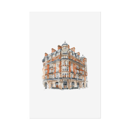 Elegant Architectural Rolled Posters, Art Prints for Home Decor, Gift for Housewarming, Wall Art for Living Room, Unique Art Decor