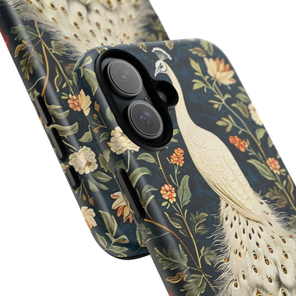 Elegant Peacock Phone Case, Floral Phone Cover, Tough Cases, Stylish Tech Gift, Nature Lover Accessory, Birthday Gift