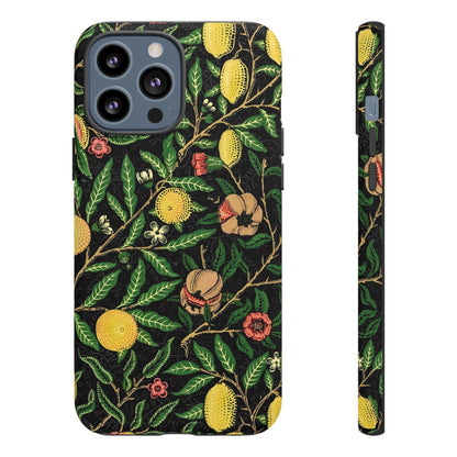 Tough Cases Phone Case, Floral Phone Cover, Tough Phone Protection, Gift for Plant Lovers, Black Background, Eco-Friendly Design