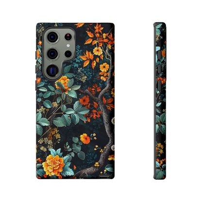 Floral Phone Case | Tough Cases, Protective Cover, Gift for Her, Autumn Vibes, Floral Phone Accessory, Unique Design