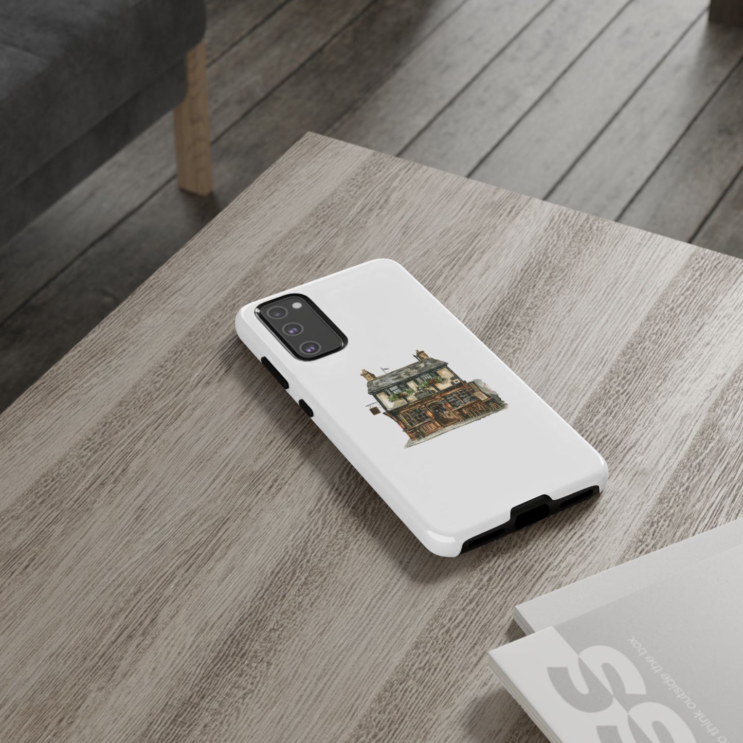 Artistic Phone Case with Cozy Cottage Design