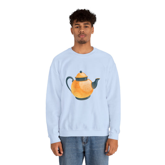 Unisex Heavy Blend™ Crewneck Sweatshirt Trendy - Classic British Tea Kettle