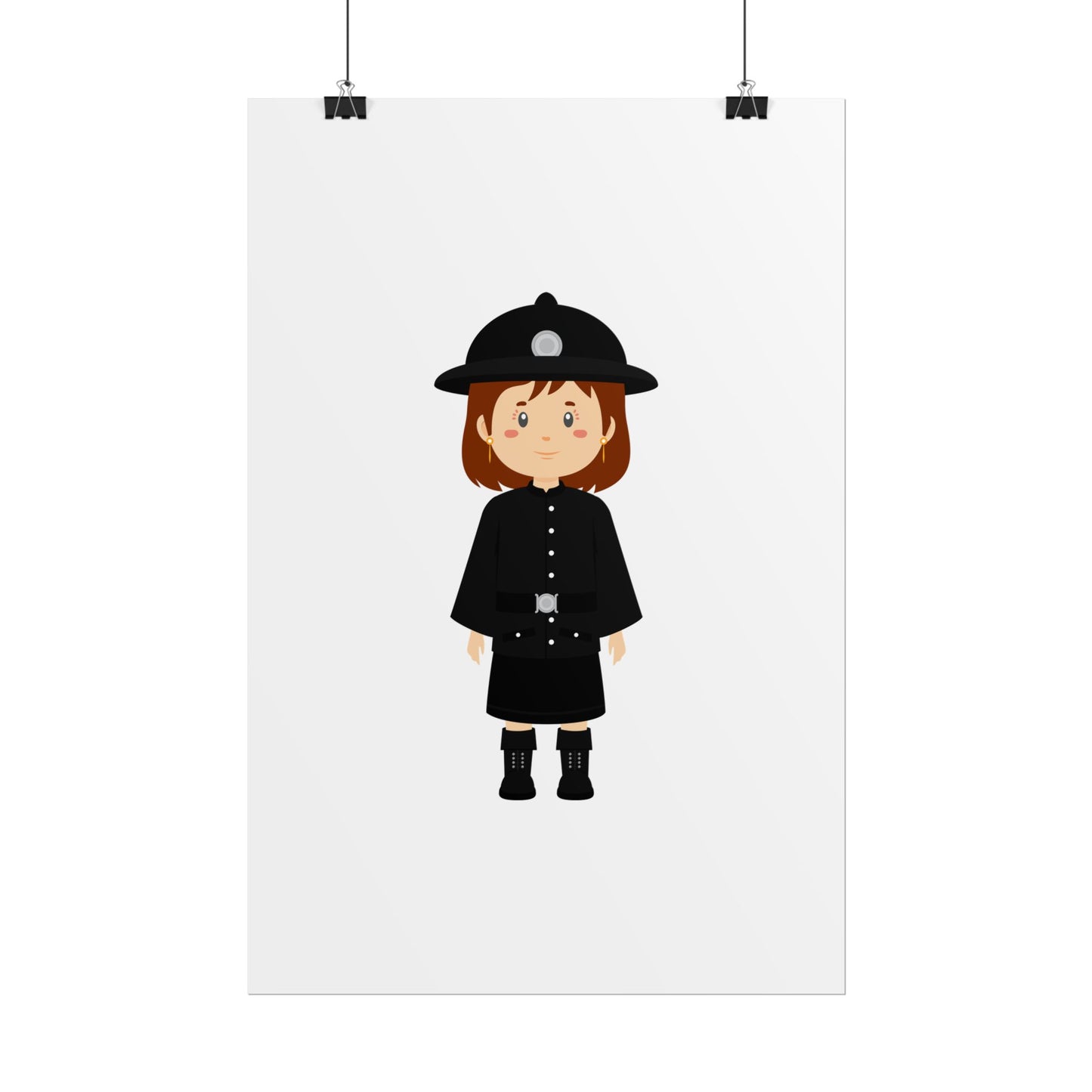 Charming Firefighter Rolled Posters for Kids' Rooms, Playful Wall Art, Fire Safety Decor, Kids' Gifts, Educational Prints