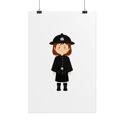 Charming Firefighter Rolled Posters for Kids' Rooms, Playful Wall Art, Fire Safety Decor, Kids' Gifts, Educational Prints