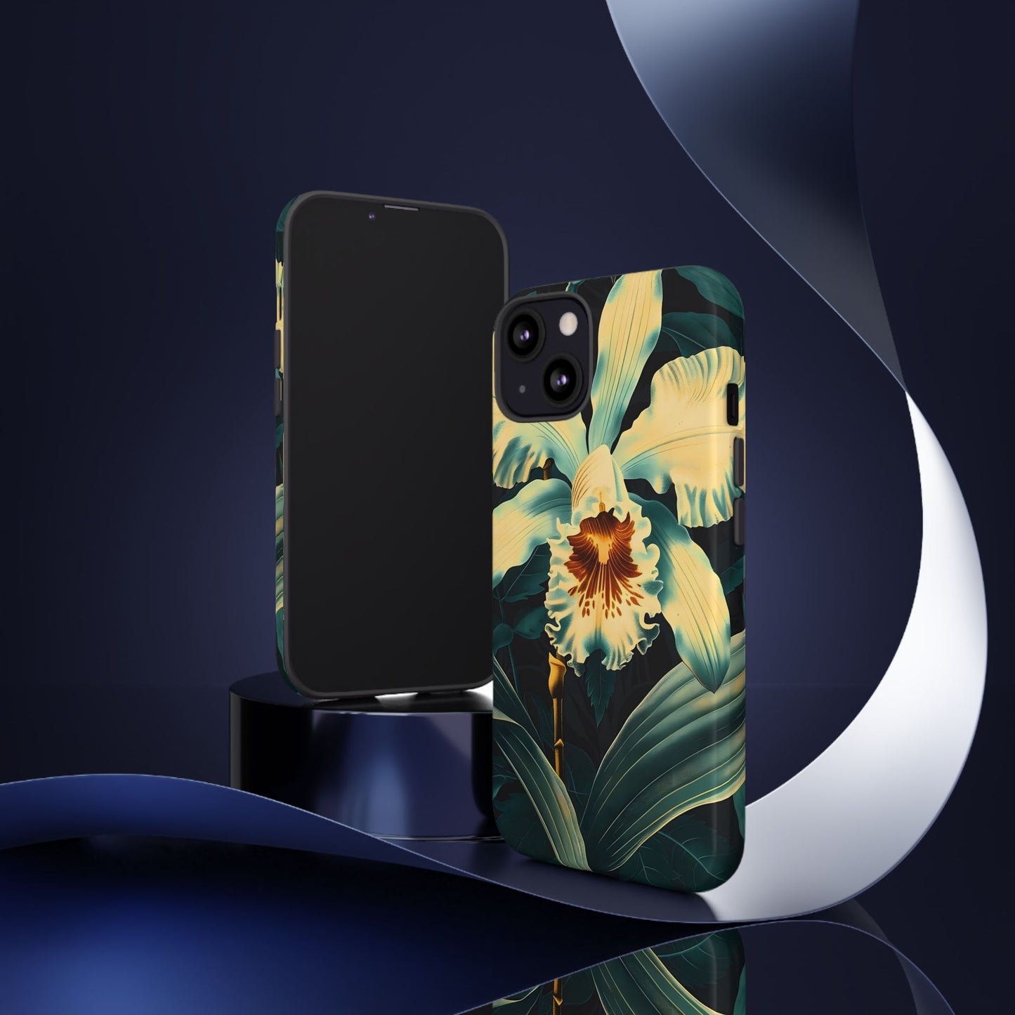 Floral Phone Case - Tough Cases with Orchid Design, Durable Smartphone Cover for Nature Lovers, Floral Gift for Her, Botanical [...]
