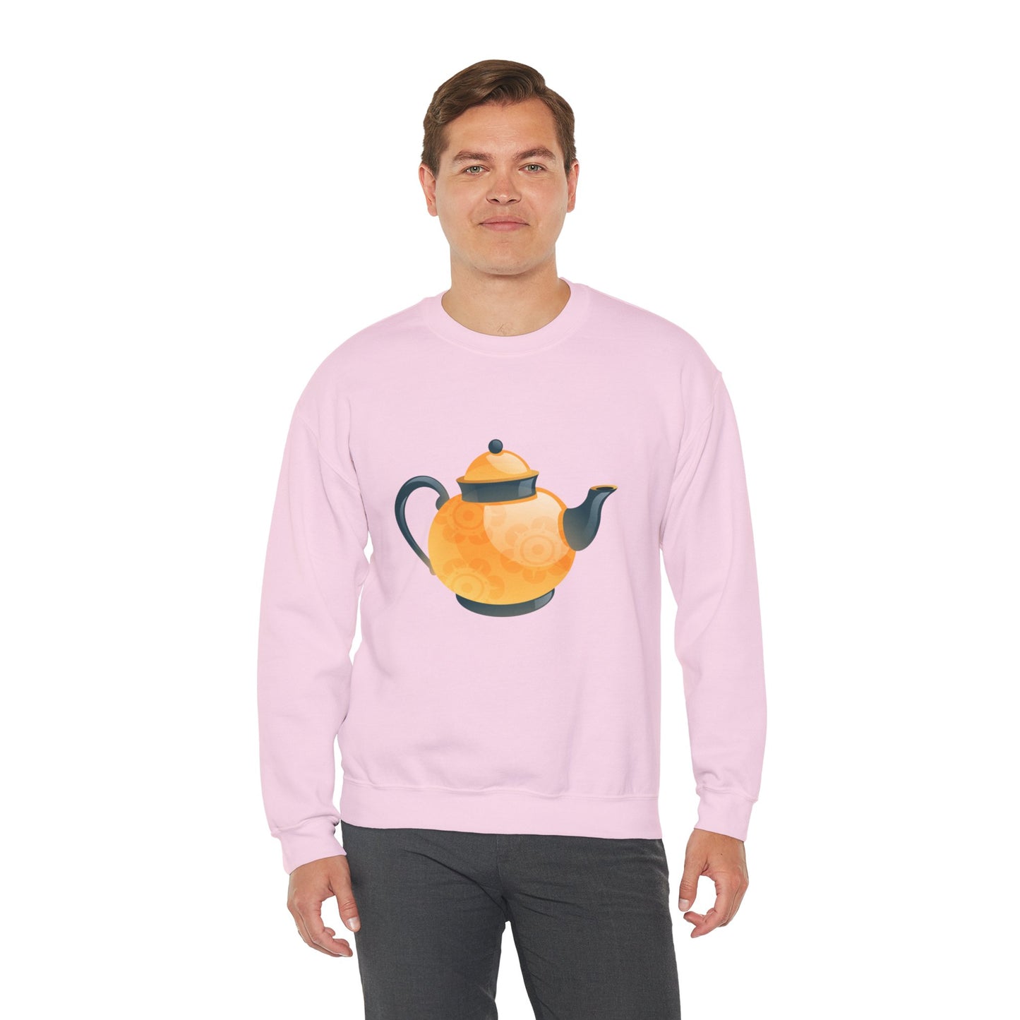 Unisex Heavy Blend™ Crewneck Sweatshirt Trendy - Classic British Tea Kettle