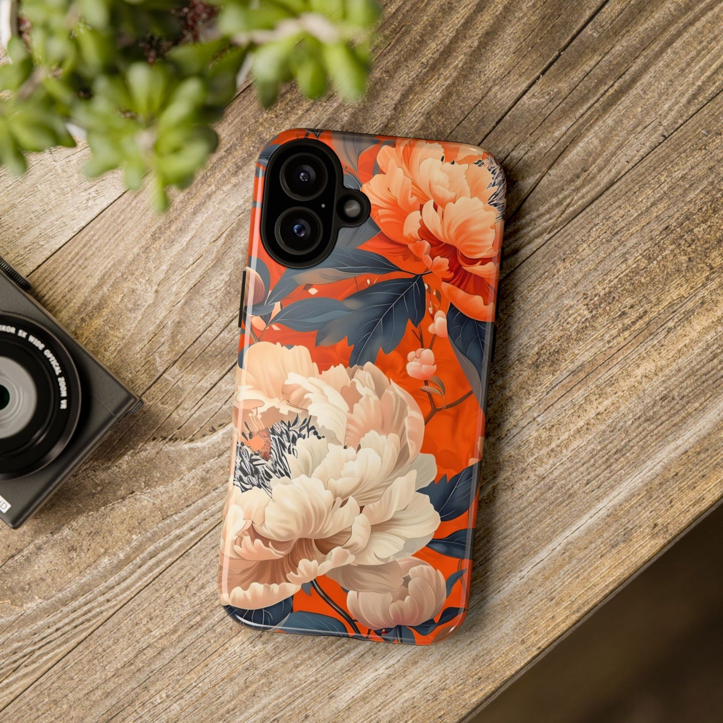 Floral Tough Case, Durable Floral Phone Case, Stylish Protection Case, Gift for Her, Spring Accessories, Mother’s Day Gift