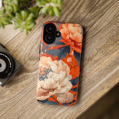 Floral Tough Case, Durable Floral Phone Case, Stylish Protection Case, Gift for Her, Spring Accessories, Mother’s Day Gift