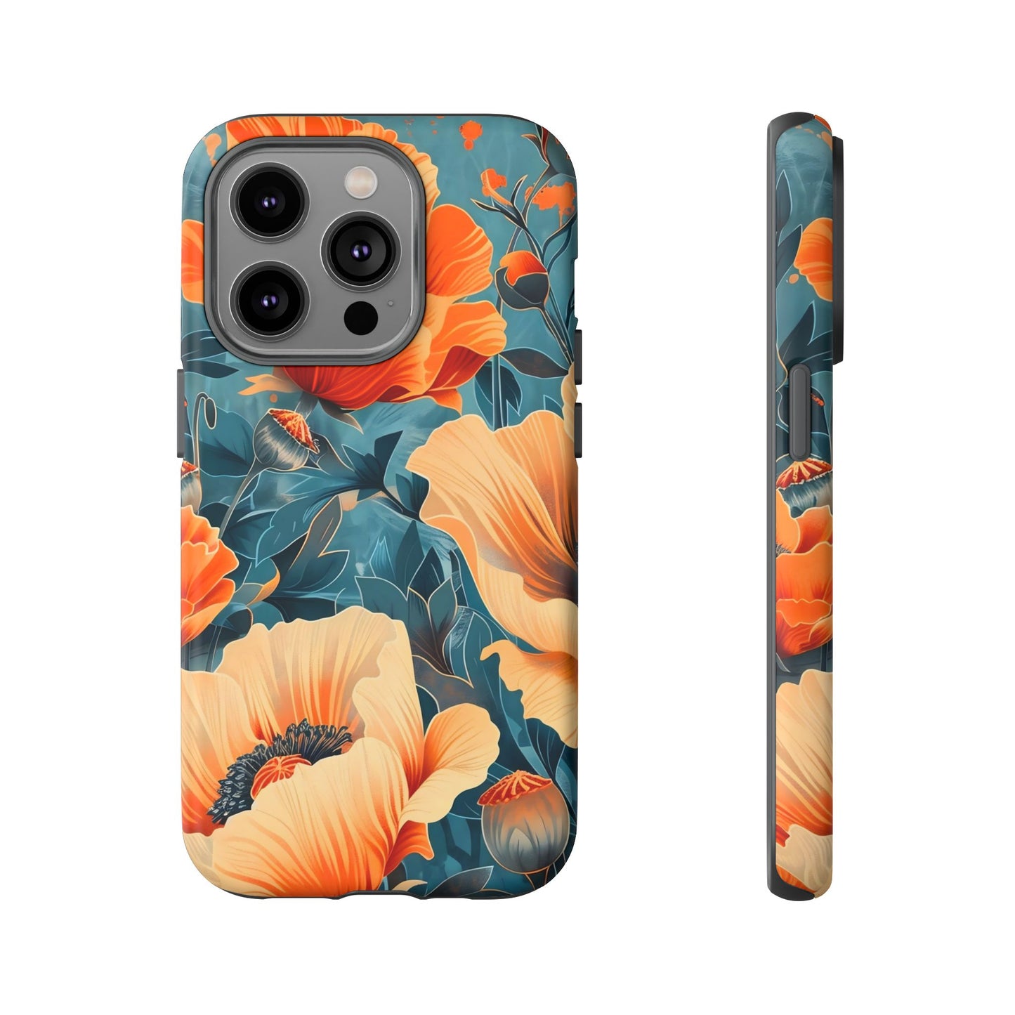 Floral Phone Case, Tough Cases for Protection and Style, Spring Aesthetic, Gift for Her, Phone Accessory for Nature Lovers