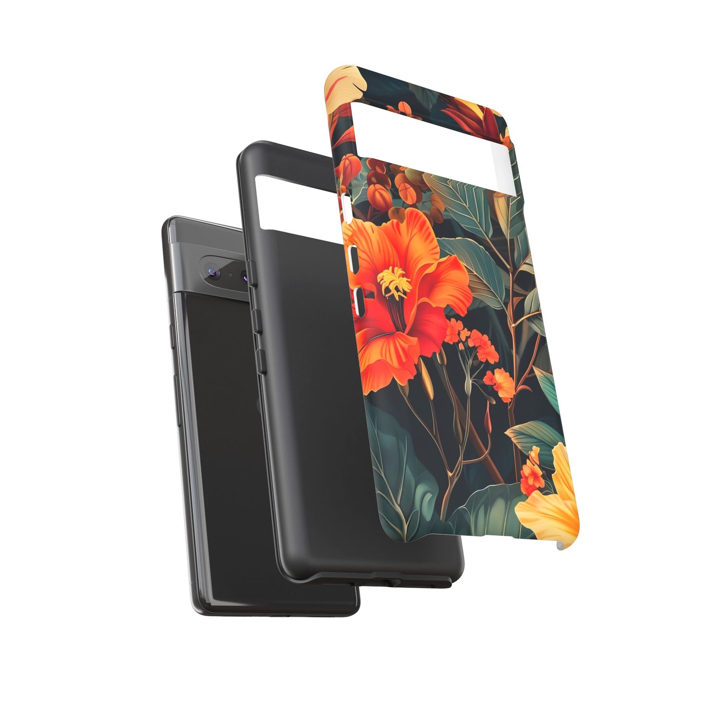 Tough Floral Phone Case | Tropical Vibe, Gift for Nature Lovers, Summer Beach Accessory, Floral Pattern, Trendy Phone Accessories