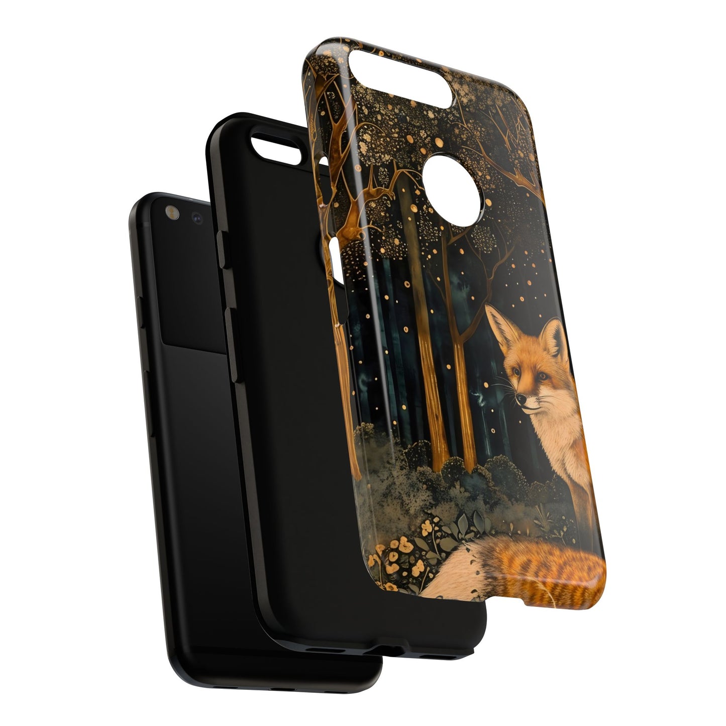 Fox Forest Phone Case, Cool Tough Case for Animal Lovers, Nature Themed Accessory, Unique Gifts for Her, Wildlife Protection