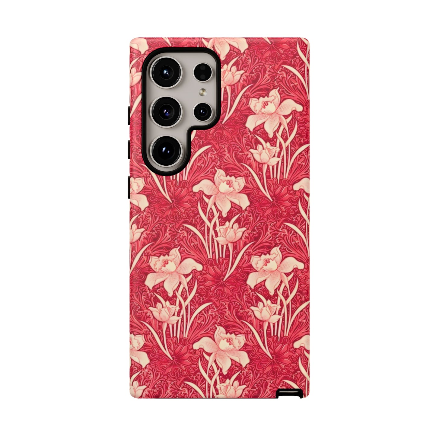 Floral Tough Phone Case - Durable, Stylish Accessory, Perfect Gift for Her, Floral Pattern, Customizable, Ideal for Daily Use