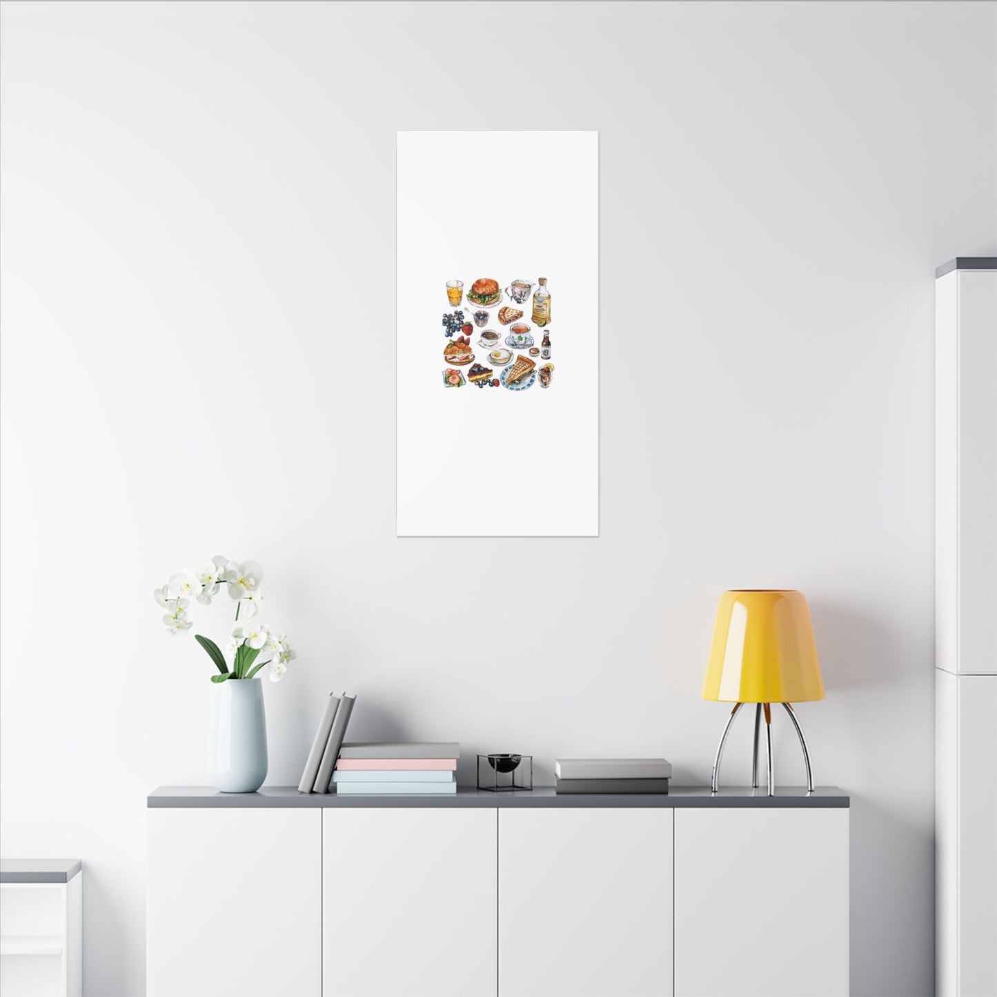 Breakfast Feast Canvas Print, Food Art, Kitchen Decor, Gifting for Food Lovers, Brunch Vibes, Wall Art