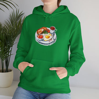Unisex Heavy Blend™ Hooded Sweatshirt - Dine Like a Monarch - Classic Royal Dishes of Britain