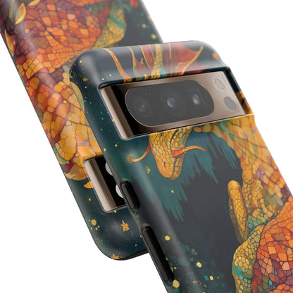 Dragon Art Phone Case, Tough Phone Cover, Fantasy Gift, Unique Mobile Accessory, Dragon Lover Gift, Stylish Protection