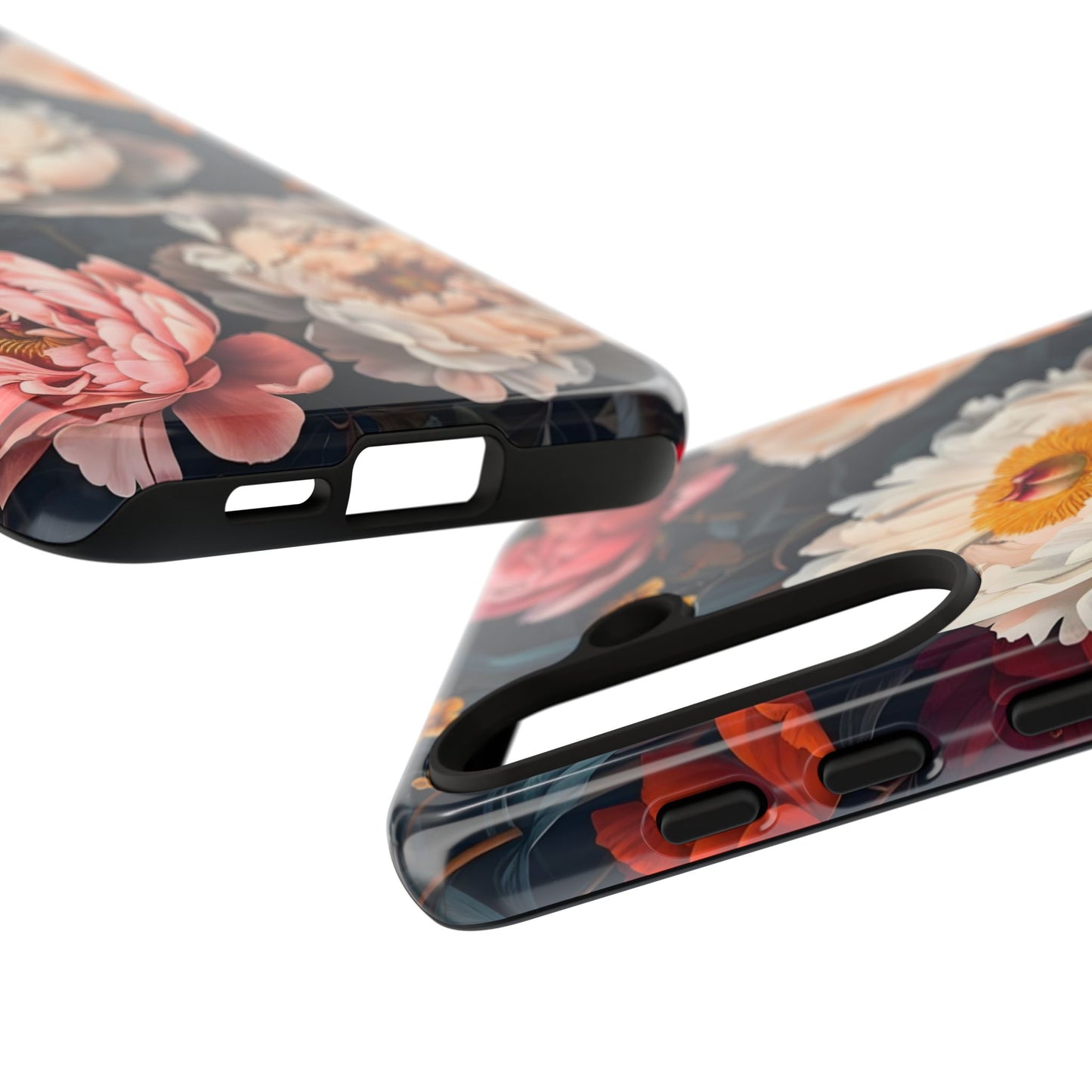 Floral Phone Case, Tough Phone Cover, Flower Design, Unique Gift for Her, Trendy Accessory, Spring Decor