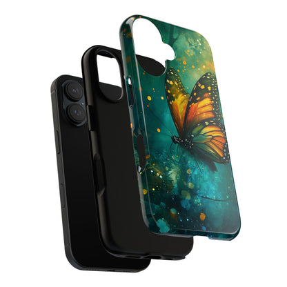 Colorful Butterfly Phone Case, Tough Cases for iPhone and Samsung, Cute Tech Accessories, Nature Lovers Gift, Vibrant Floral Design
