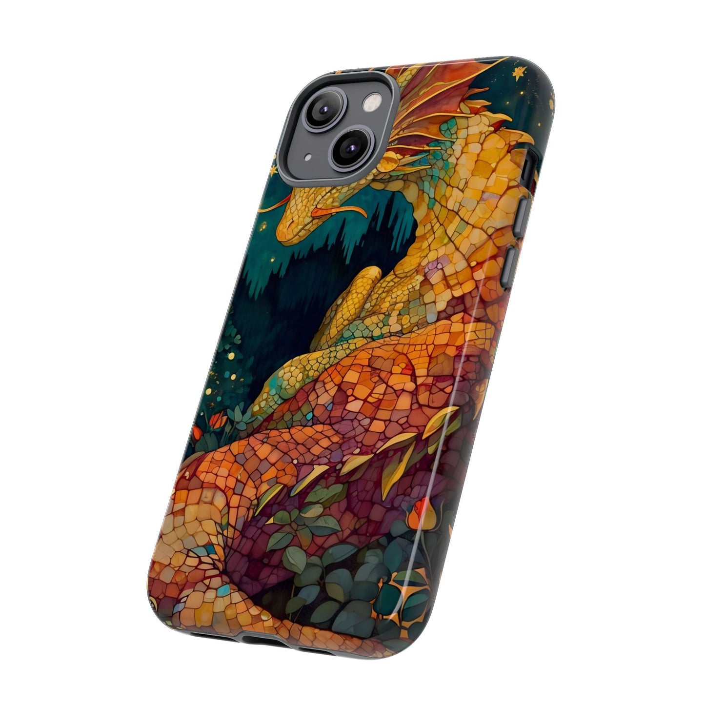 Dragon Art Phone Case, Tough Phone Cover, Fantasy Gift, Unique Mobile Accessory, Dragon Lover Gift, Stylish Protection