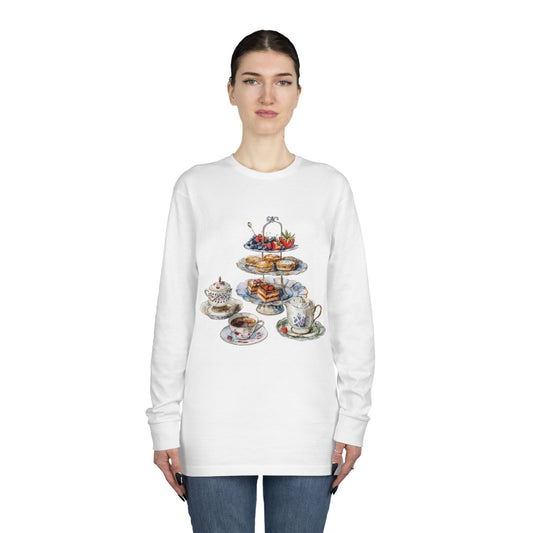 Long Sleeve Crewneck Tee - British Royal Food Heritage