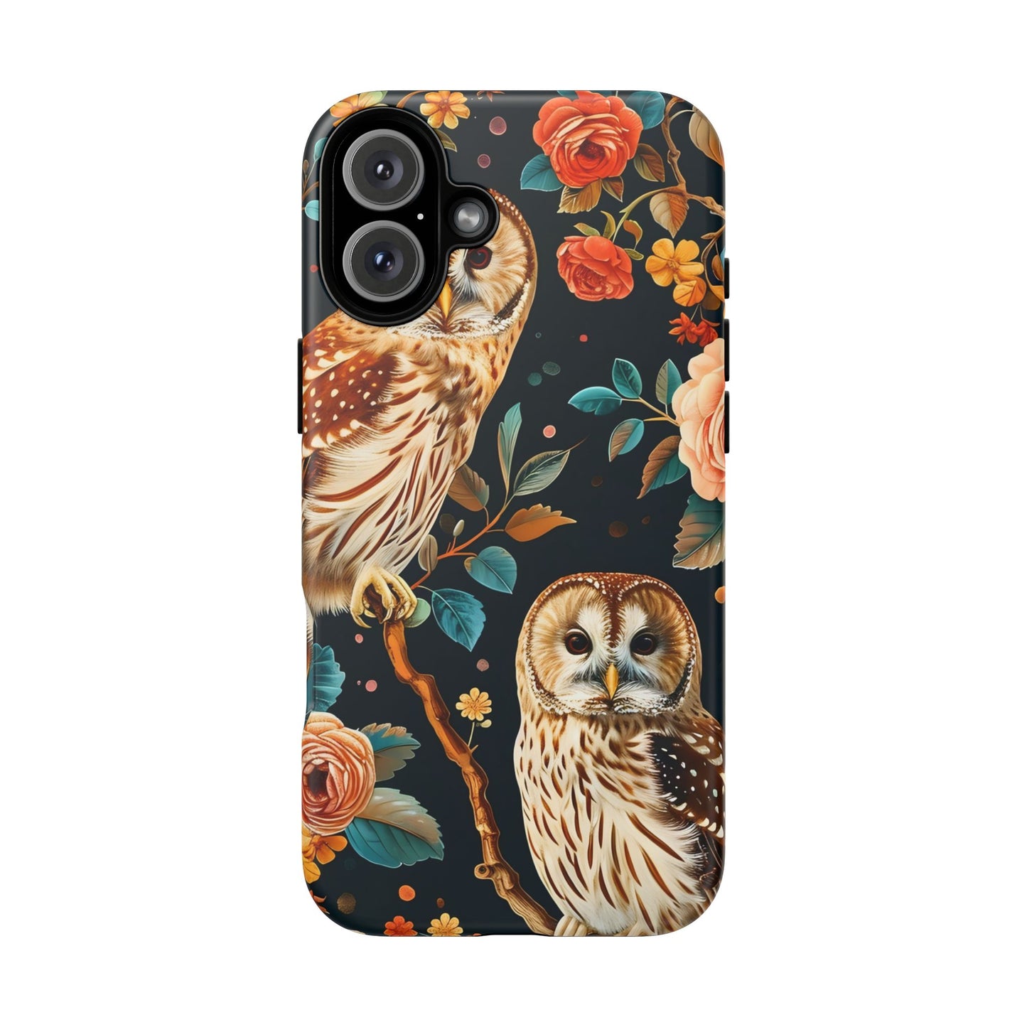 Owl Phone Case with Floral Design, Tough Phone Cover for Nature Lovers, Gift for Bird Enthusiasts, Stylish Protection for Smartphones, [...]