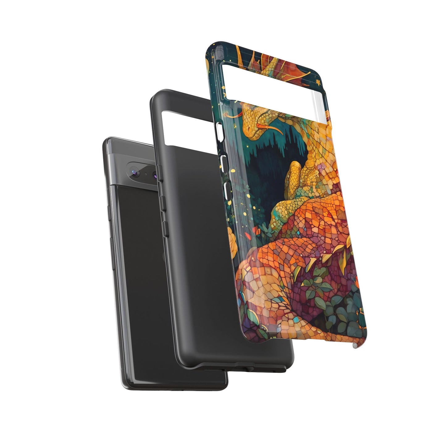 Dragon Art Phone Case, Tough Phone Cover, Fantasy Gift, Unique Mobile Accessory, Dragon Lover Gift, Stylish Protection