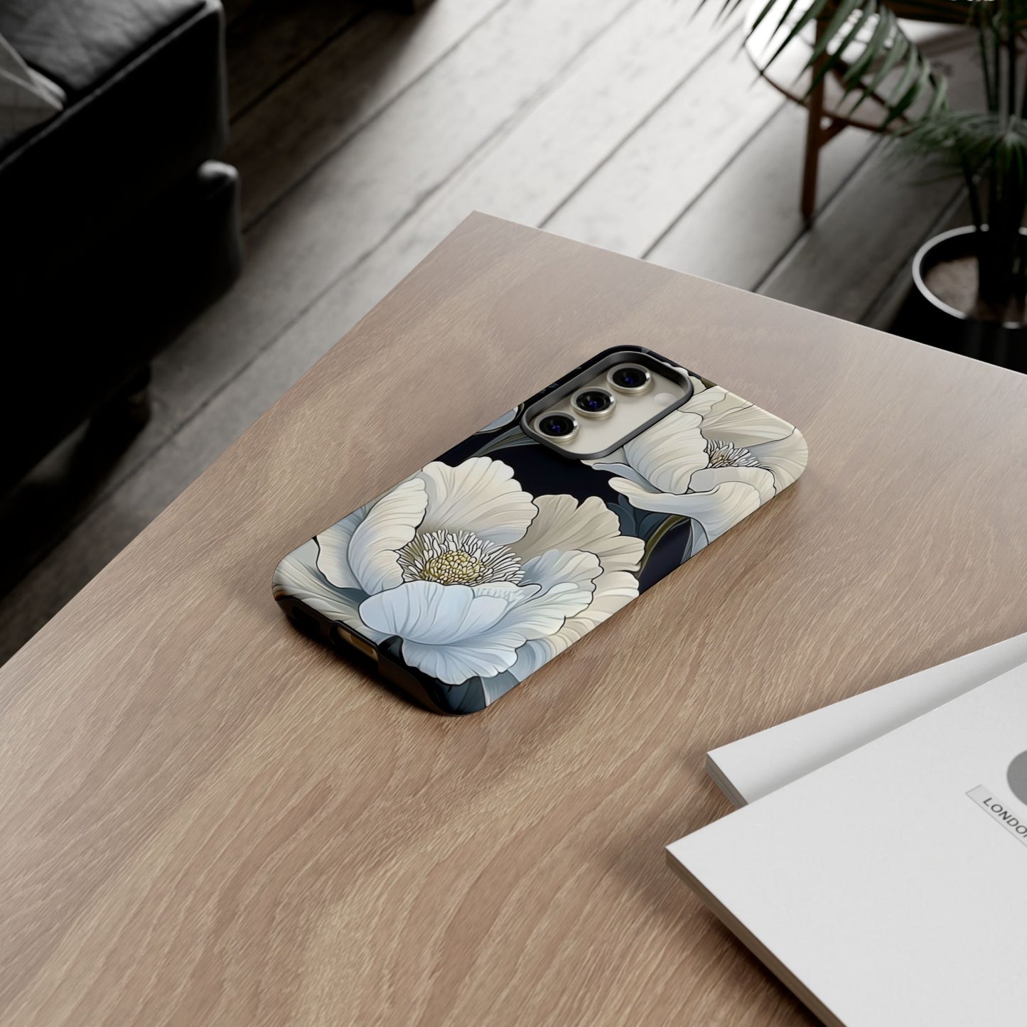 Floral Phone Case, Tough Cases for Women, Stylish Phone Cover, Floral Design Phone Protector, Nature Inspired Tech Accessories
