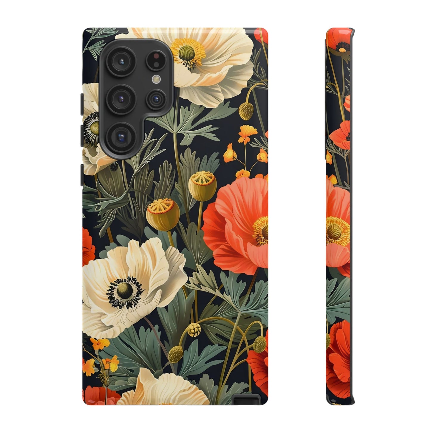 Floral Phone Case, Tough Cases with Botanical Design, Flower Protection Case, Gift for Nature Lovers, Eco-Friendly Mobile Cover