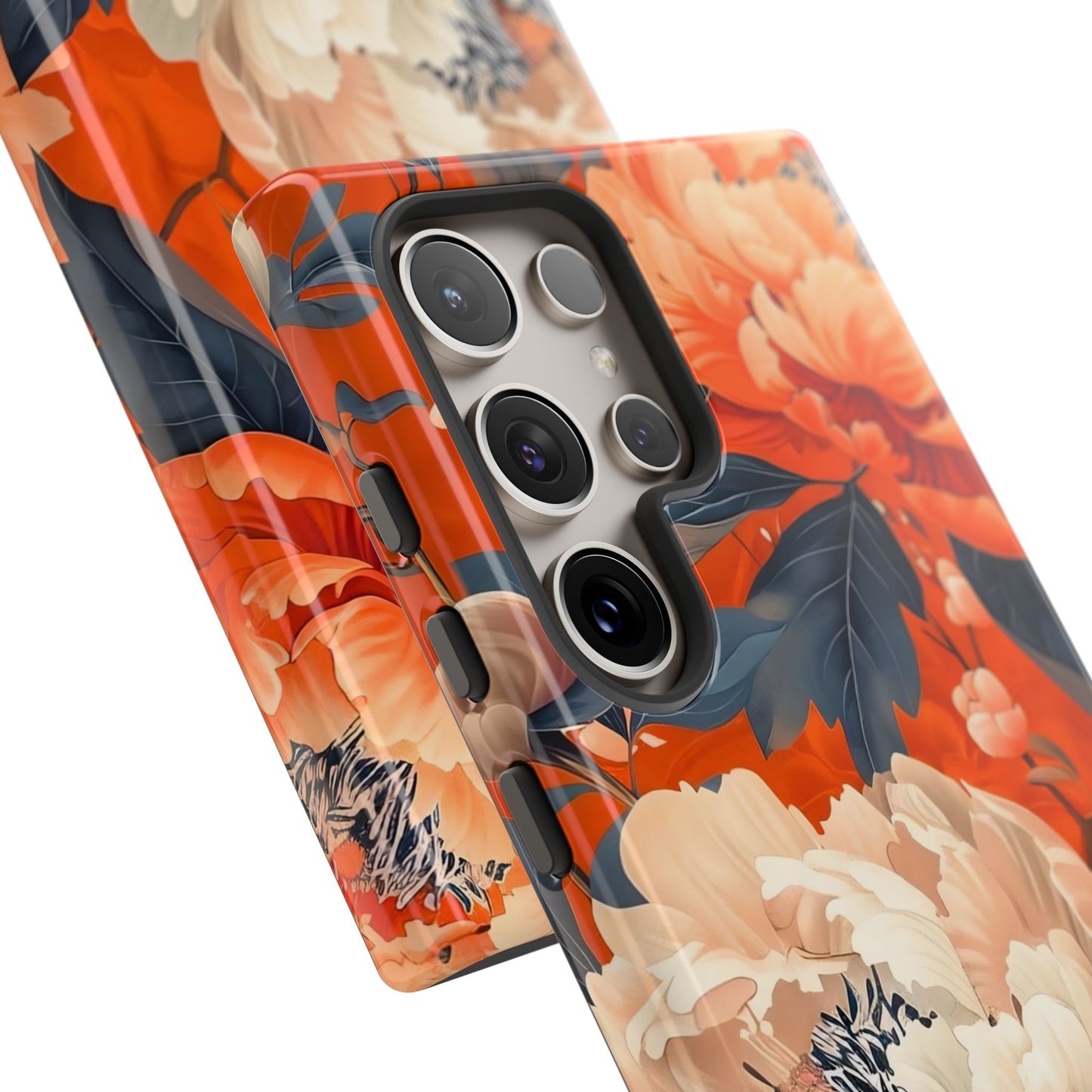 Floral Tough Case, Durable Floral Phone Case, Stylish Protection Case, Gift for Her, Spring Accessories, Mother’s Day Gift