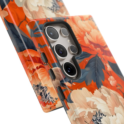 Floral Tough Case, Durable Floral Phone Case, Stylish Protection Case, Gift for Her, Spring Accessories, Mother’s Day Gift
