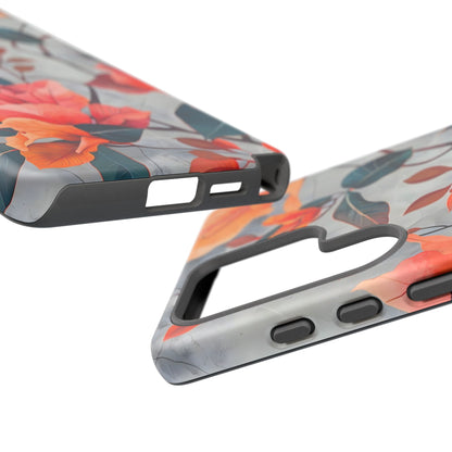 Floral Phone Case, Tough Cases, Flower Power, Gift for Her, Decorative Phone Cover, Trendy Accessories, Everyday Style