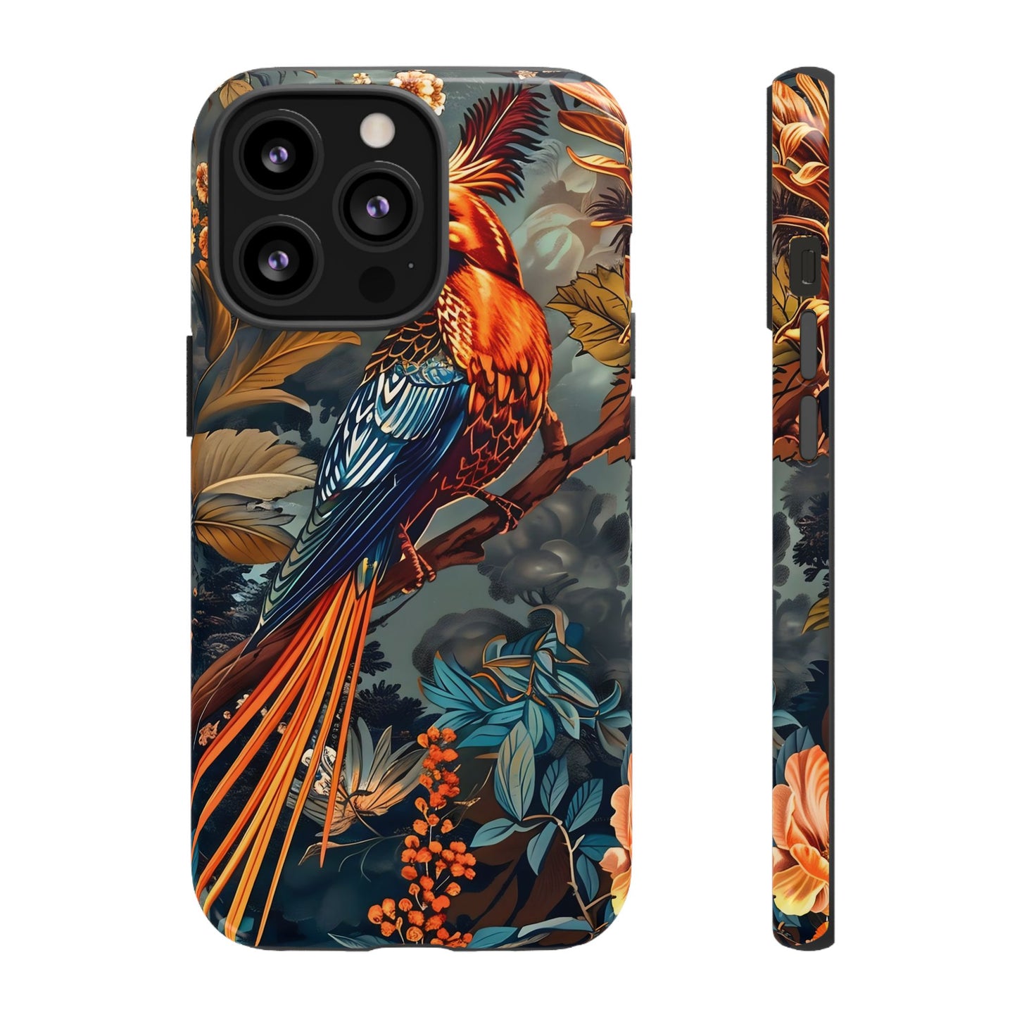 Vibrant Phone Case with Exotic Bird Design, Floral Phone Cover, Tough Case for Nature Lovers, Unique Gift Idea, Phone Accessory, [...]