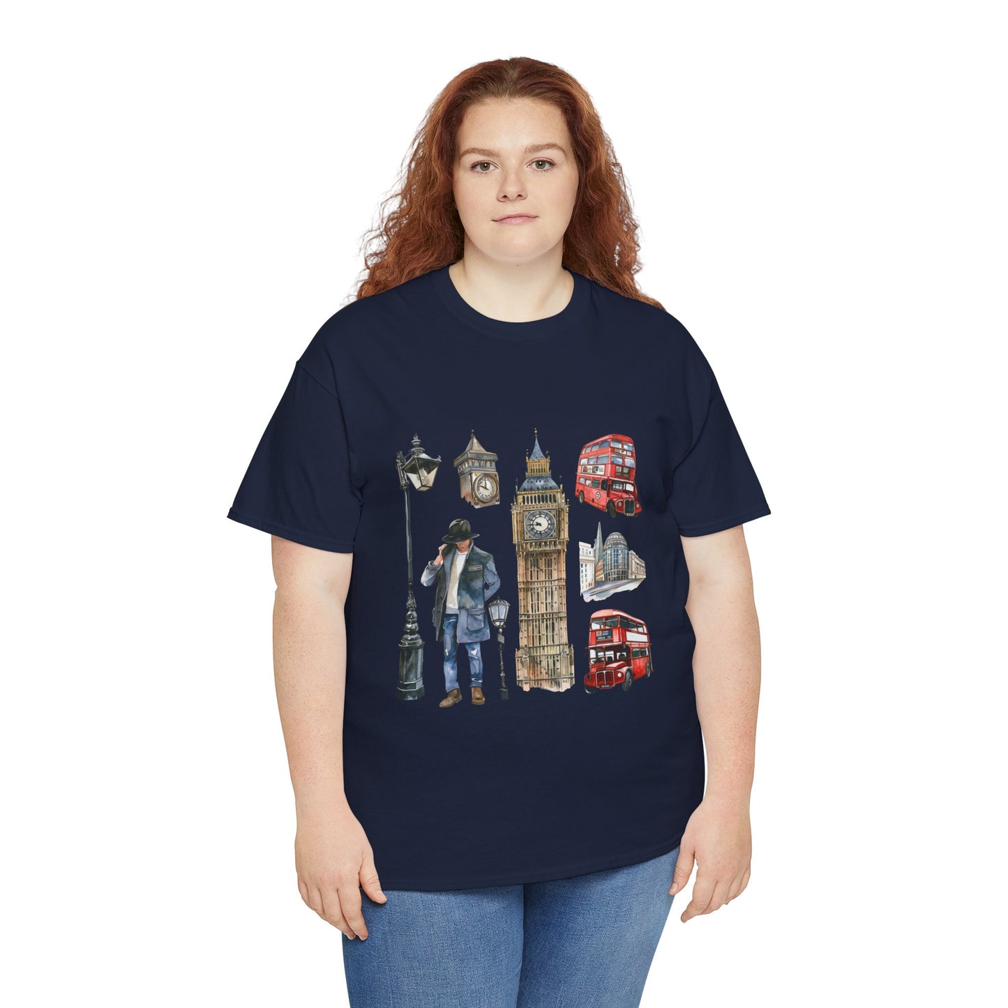 Unisex Heavy Cotton Tee - Classic England - A Collection of Iconic Imagery