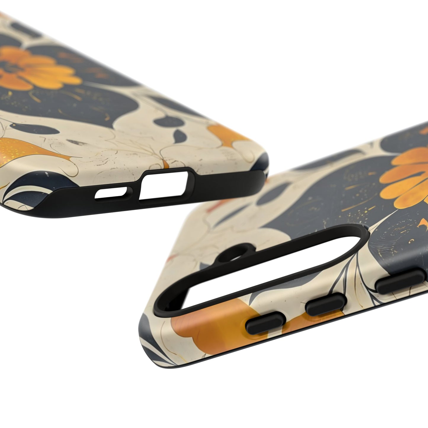 Floral Phone Case - Tough Cases, Botanical iPhone Cover, Vintage Flower Design, Durable Smartphone Protection, Unique Gift Idea