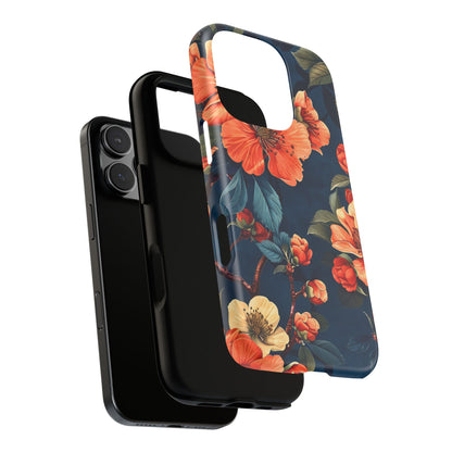 Floral iPhone Case, Tough Cases, Flower Phone Protector, Floral Design, Spring Gift, Phone Cover