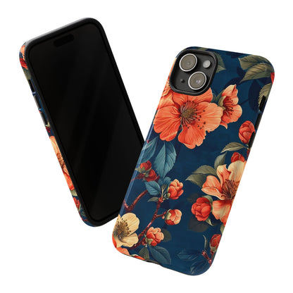 Floral iPhone Case, Tough Cases, Flower Phone Protector, Floral Design, Spring Gift, Phone Cover