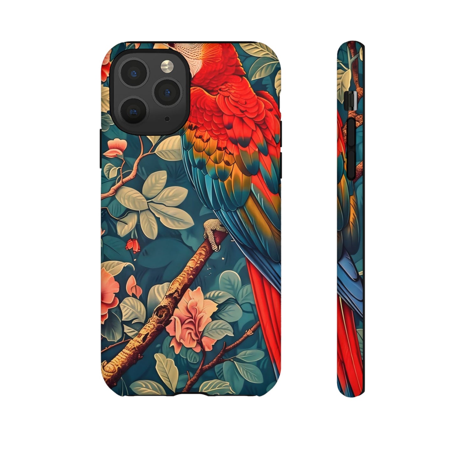 Tough Cases - Colorful Parrot Phone Case, Tropical Bird Phone Cover, Nature Lover Gift, Animal Print Case, Eco-Friendly Accessories